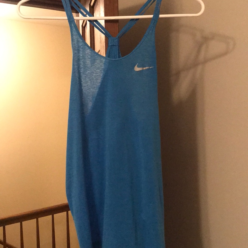 Nike Blue heather workout tank top